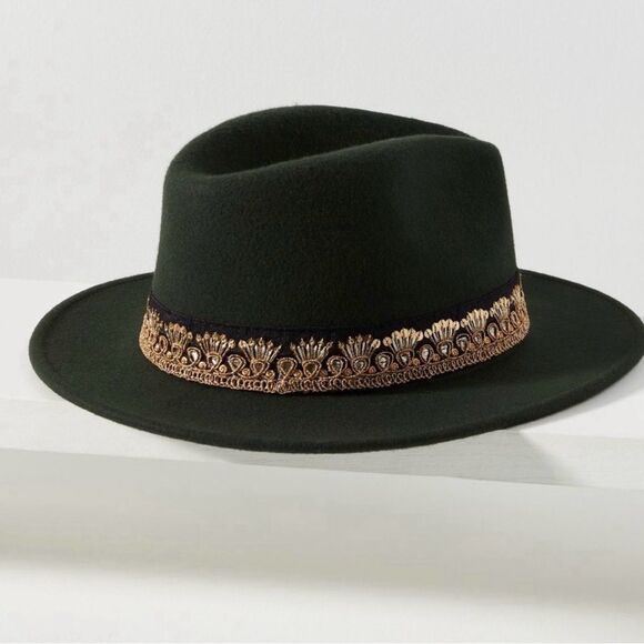 Maradji | Jim 100% Wool Felt Rancher w/ Embroidered Braid | NWT main image 3
